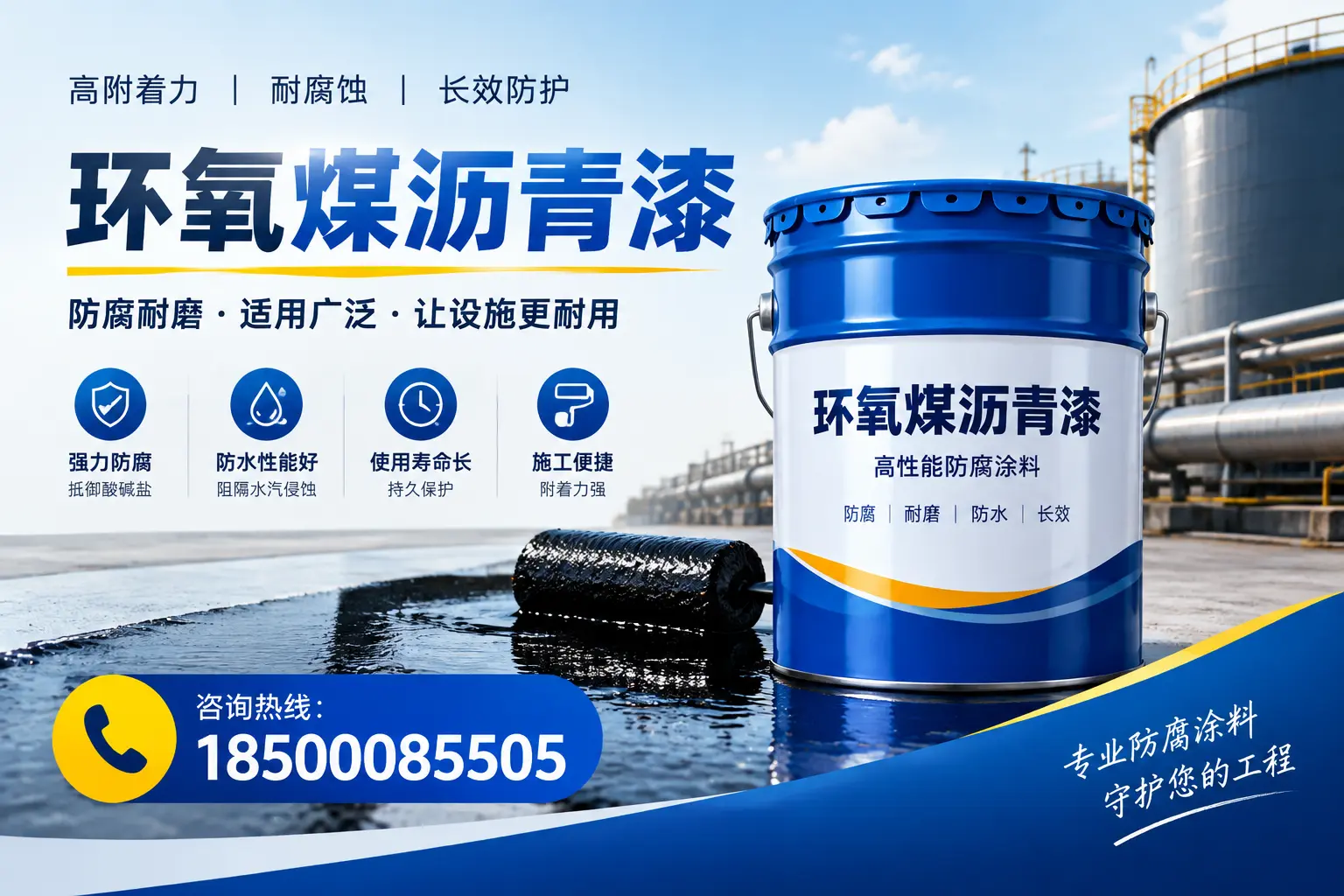 环氧煤沥青漆与其他涂料的对比分析,助力南阳企业决策